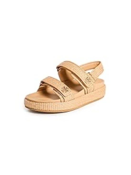 Tory Burch Shoes - Tory Burch Women's Kira Sport Sandals, Natural Raffia, Tan, 5.5 Medium US